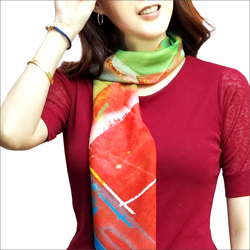 _DAYSYOUNG_ SQUARE SCARF _Memory_A